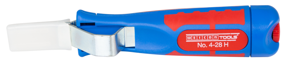 Cable Stripper No. 4 - 28 H | dengan gagang plastik 2 komponen dan diperkuat fiberglass I dengan pisau pengait dan tutup pelindung I jangkauan kerja 4 - 28 mm Ø