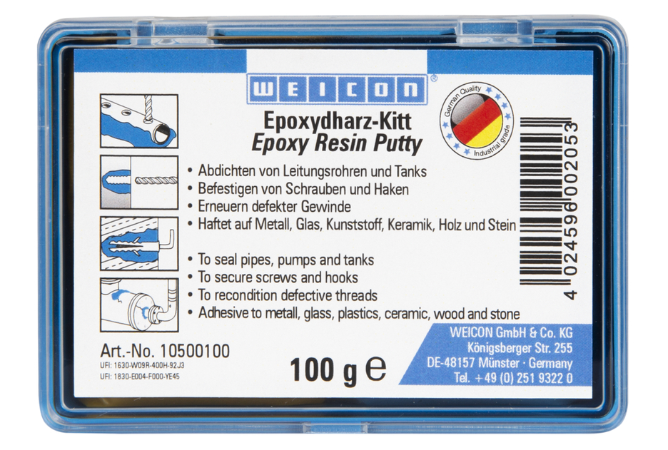 WEICON Epoxy Resin Putty | senyawa perbaikan universal yang dapat diremas